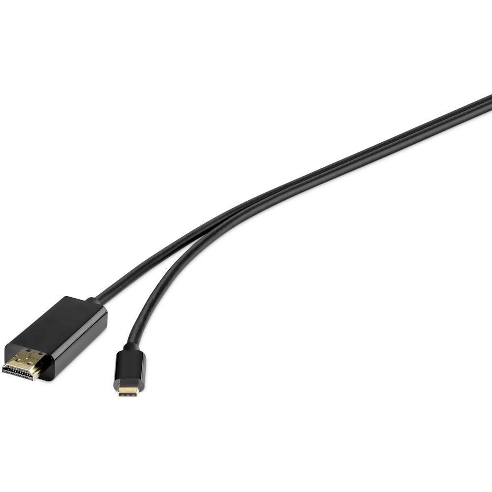 Renkforce  Renkforce Câble de branchement USB-C vers HDMI 1.8 m 