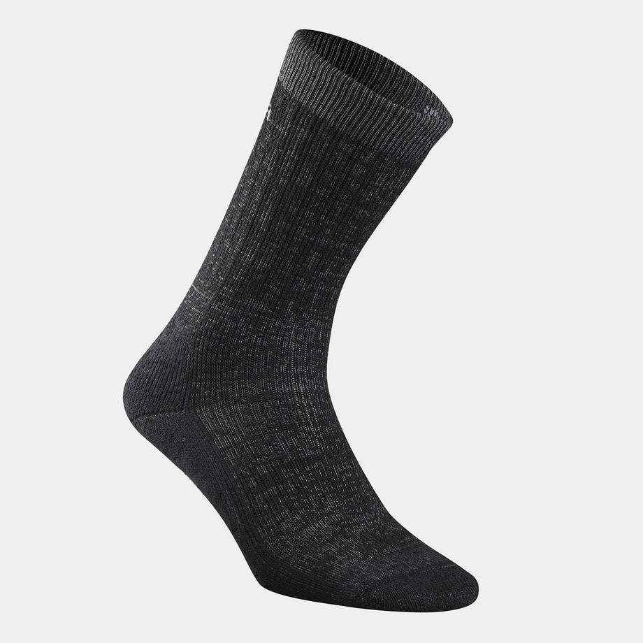 QUECHUA SH900 Warme halbhohe Wandersocken 2er-Pack  