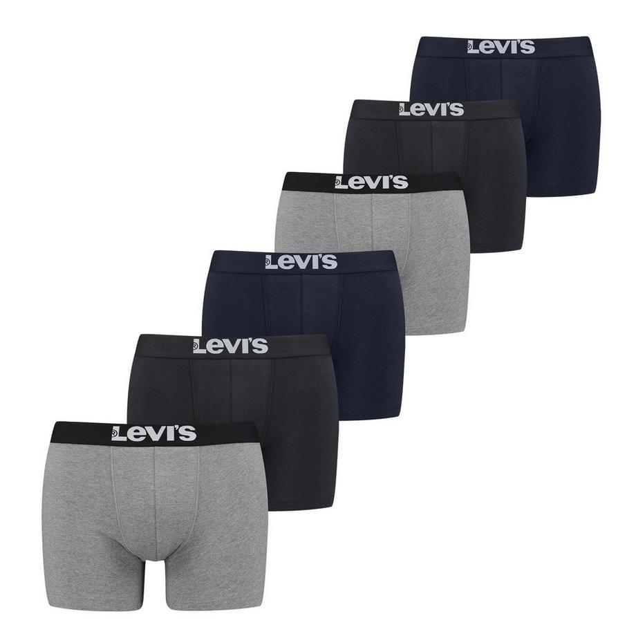 Boxershort  Stretch-SOLID BASIC BOXER BRIEF ORG CO 6P ECOM