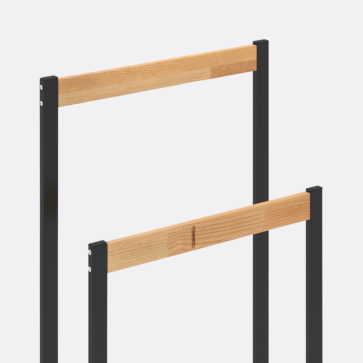 La Redoute Intérieurs Porte-serviette en métal et pin abouté  