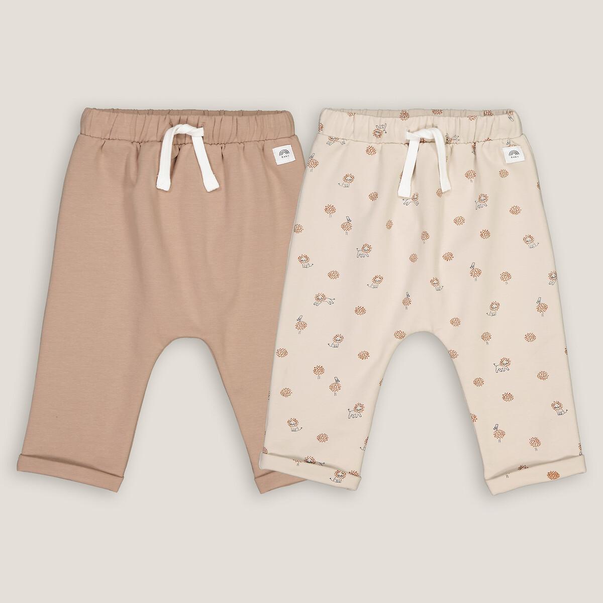 Image of 2er-pack Pluderhosen Aus Sweatware Unisex Braun 12 mese