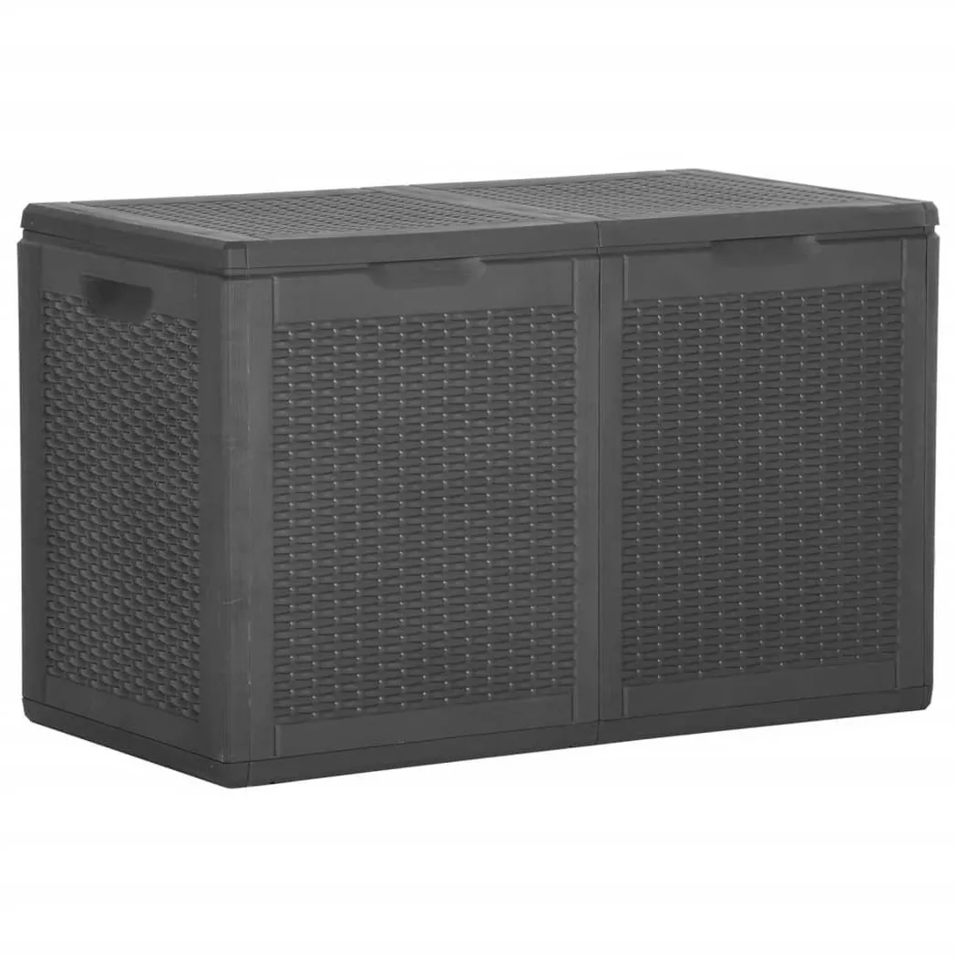 Polypropylene Vidaxl salon de jardin noir