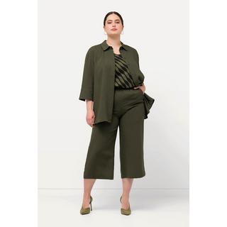 Ulla Popken  Culottes con taglio della gamba ampio e lungo fino al polpaccio e cintura elastica 