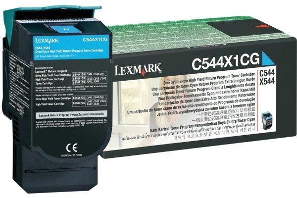 Image of LEXMARK Toner-Modul Return cyan C544X1CG C544/X544 4000 Seiten