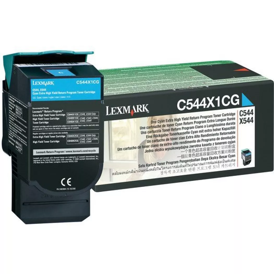Lexmark – Toner-Modul Return cyan C544X1CG C544/X544 4000 Seiten, One Size
