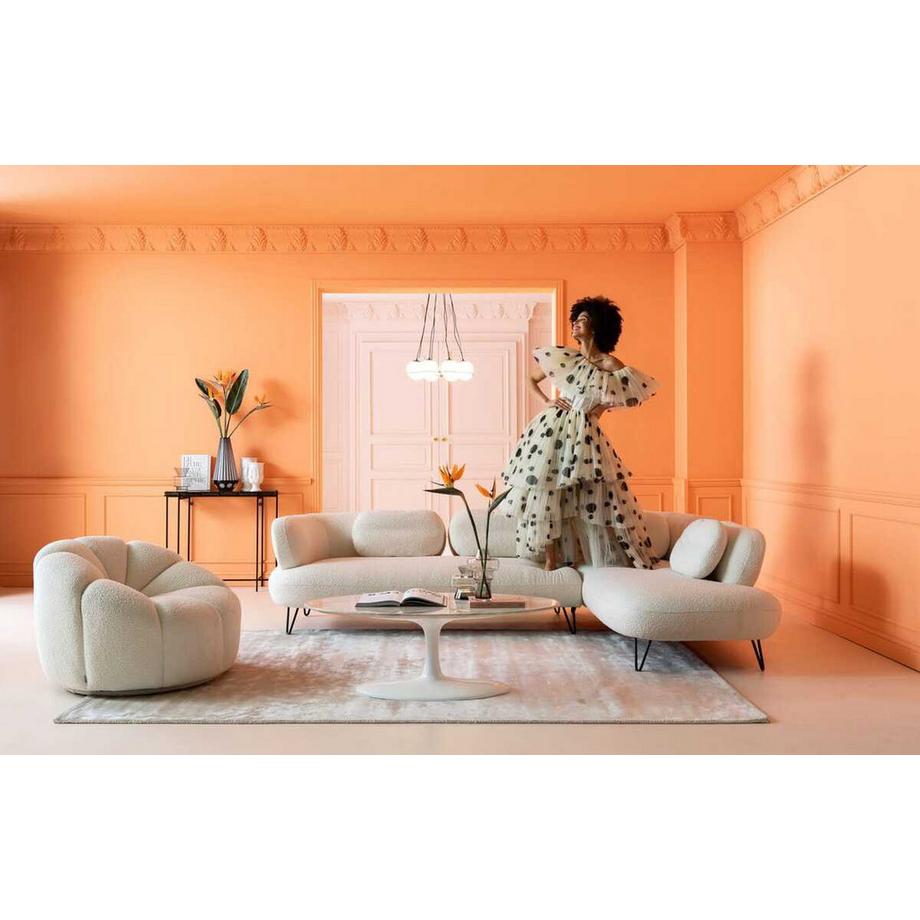 KARE Design Divano angolare Peppo bianco  