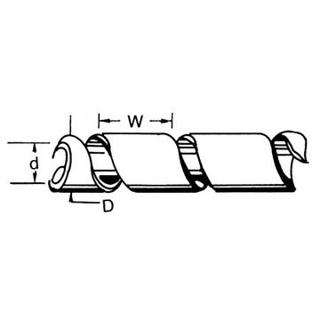 câble Tub 100 mm 10,0 m Svart