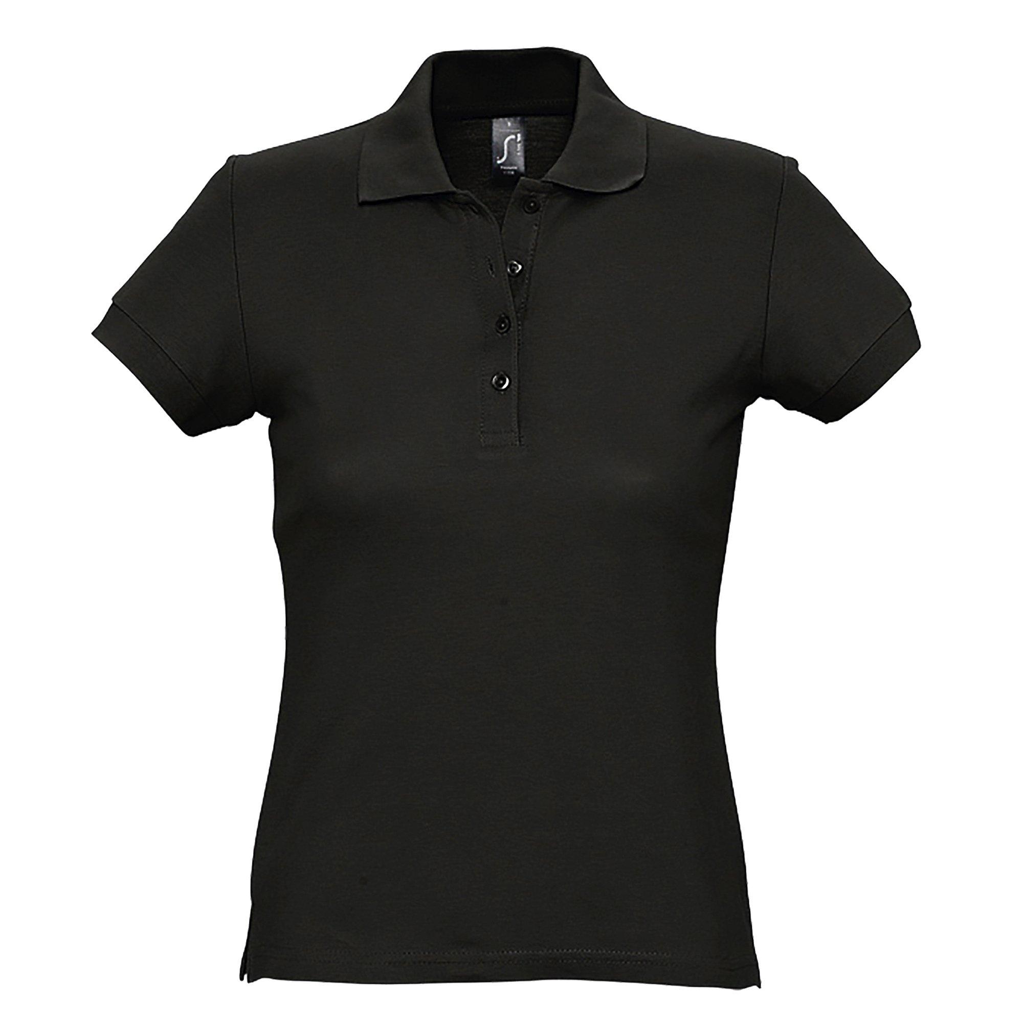 Image of Passion Poloshirt, Kurzarm Damen Schwarz XL