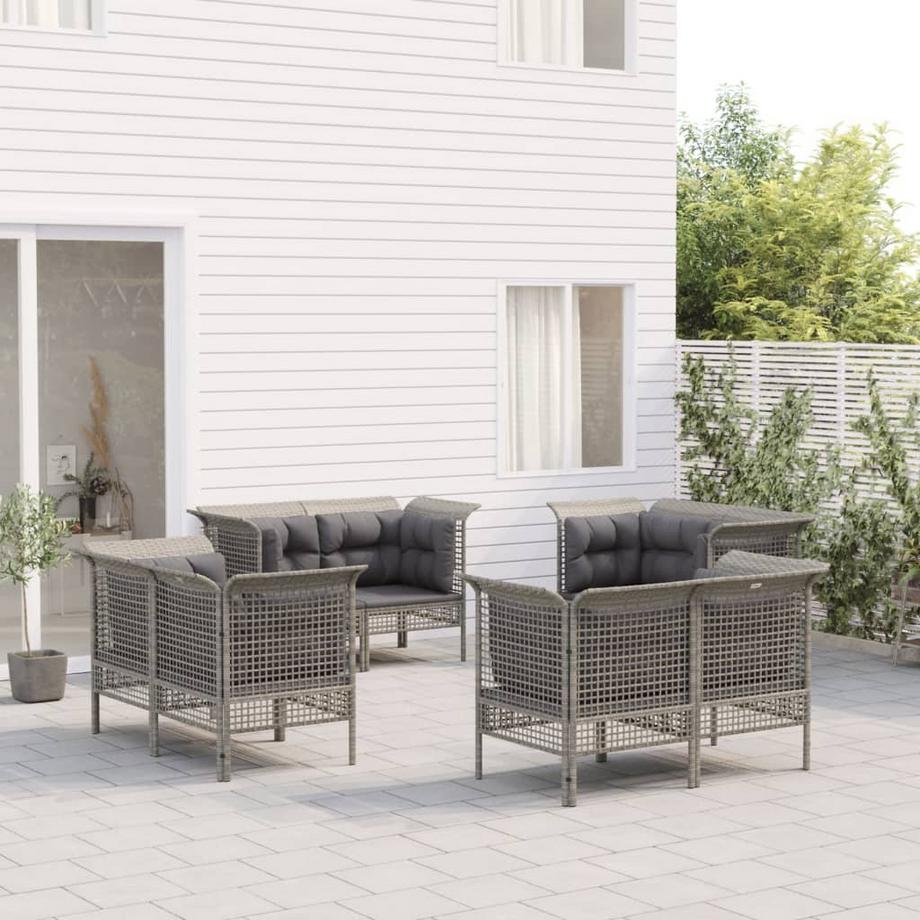 VidaXL Garten lounge set poly-rattan  