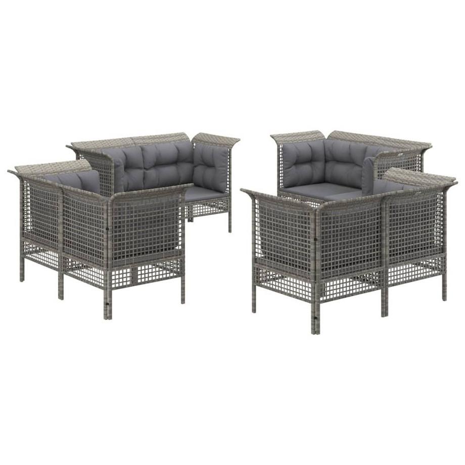 VidaXL Garten lounge set poly-rattan  