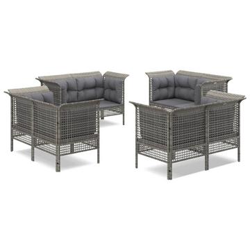 Garten lounge set poly-rattan