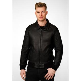 RICANO  Lederjacke Ben, dünner Blouson mit Polokragen 