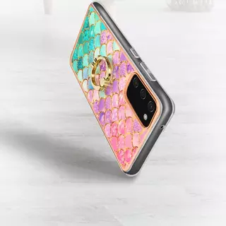Coque Motif Écaille Multicolore pour iPhone 13, avec bague de maintien -  Français