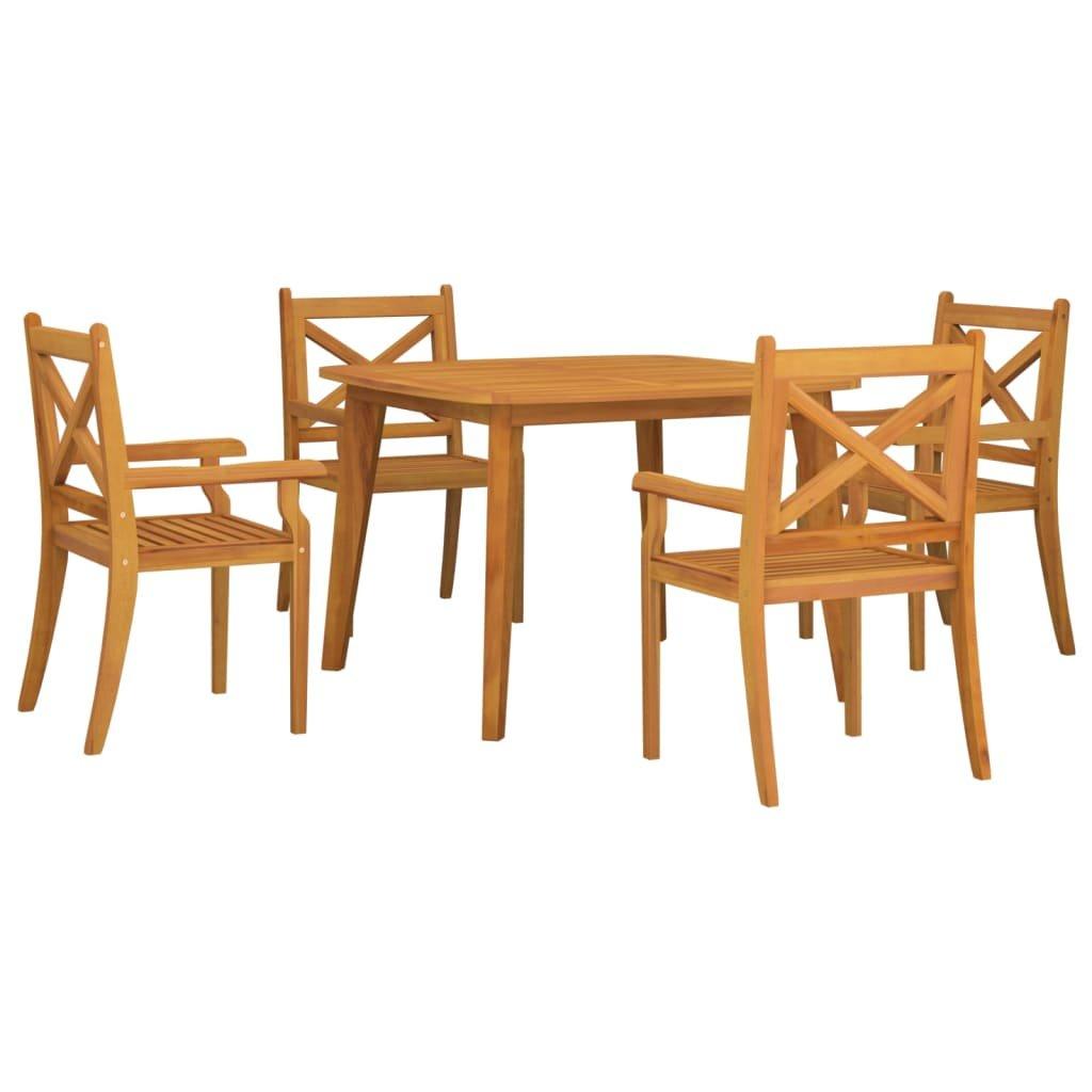 VidaXL set da pranzo per giardino Legno di acacia  