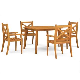 VidaXL set da pranzo per giardino Legno di acacia  