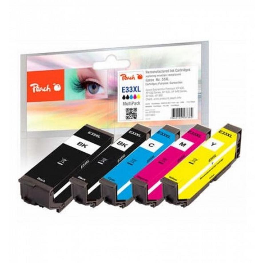 Peach  319803 cartuccia d'inchiostro 5 pz Originale Resa elevata (XL) Nero, Ciano, Magenta, Giallo 