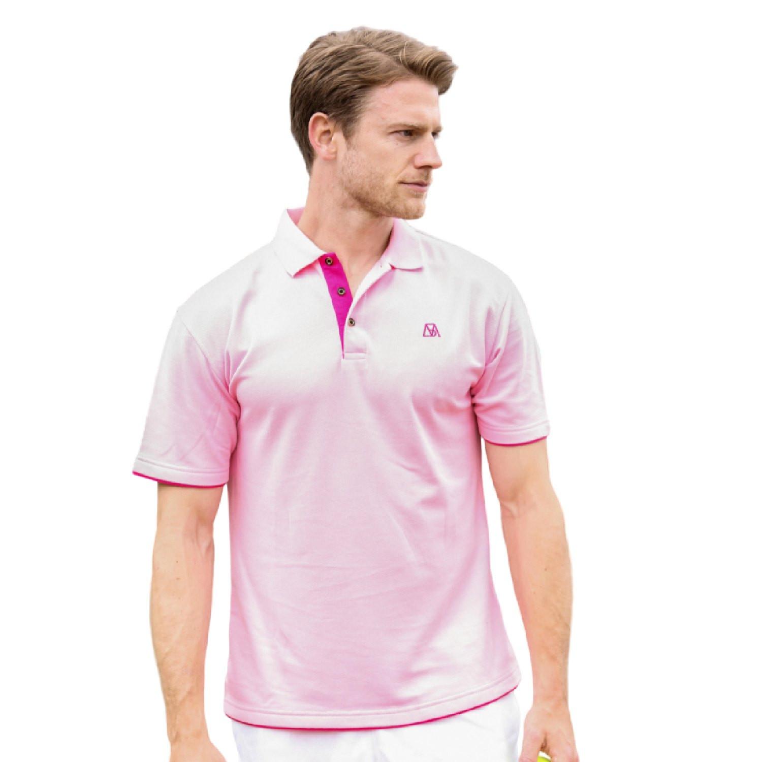 Image of Lässiges Baumwollpolo Herren Pink XXL