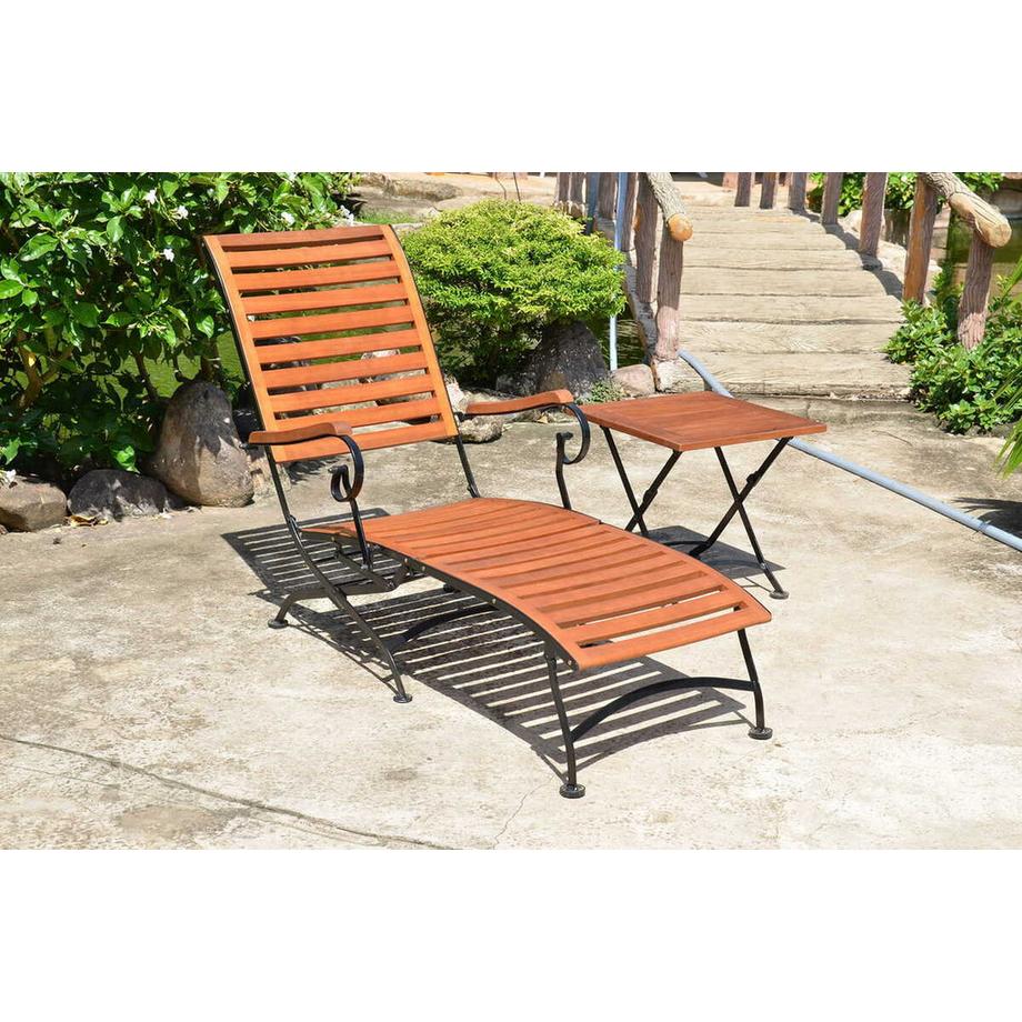 mutoni Liegestuhl Wien Eukalyptus natur  