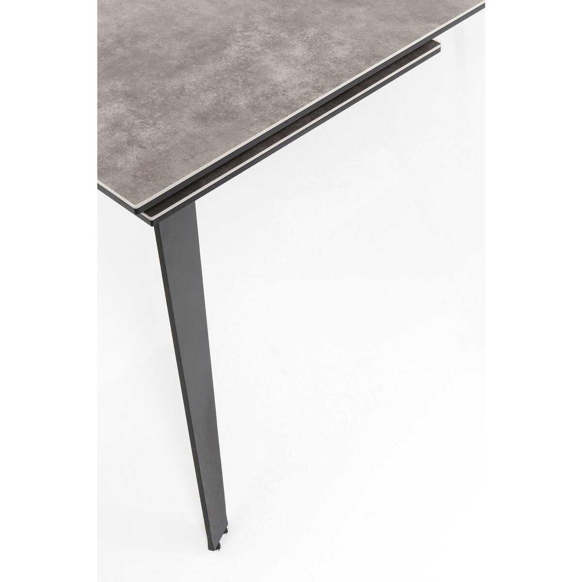 KARE Design Table à rallonge Amsterdam Foncé 200(45+45)x100cm  