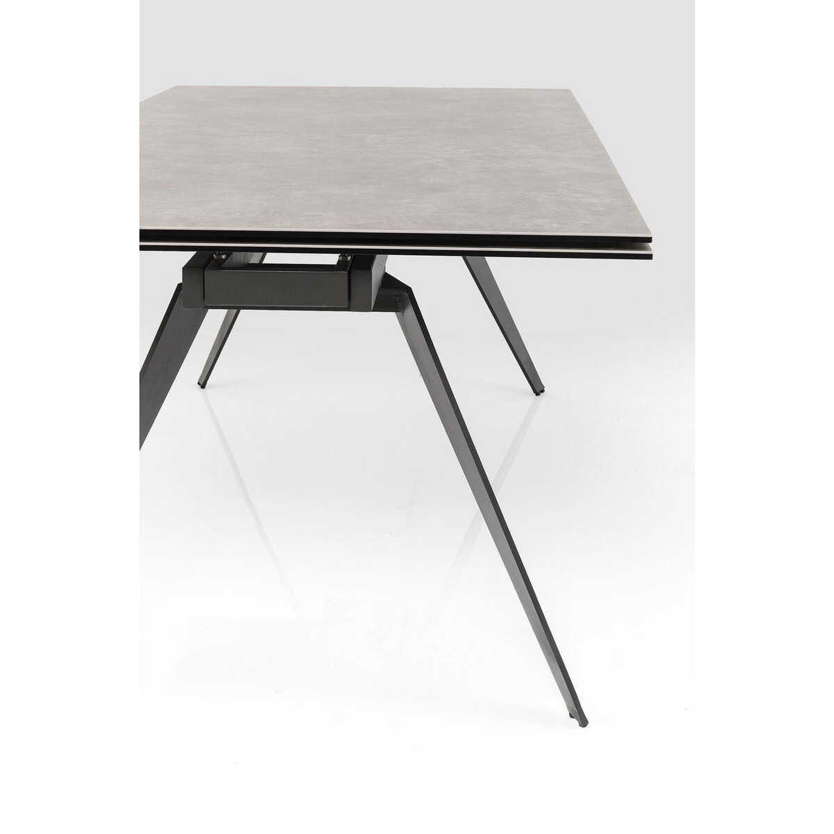 KARE Design Table à rallonge Amsterdam Foncé 200(45+45)x100cm  