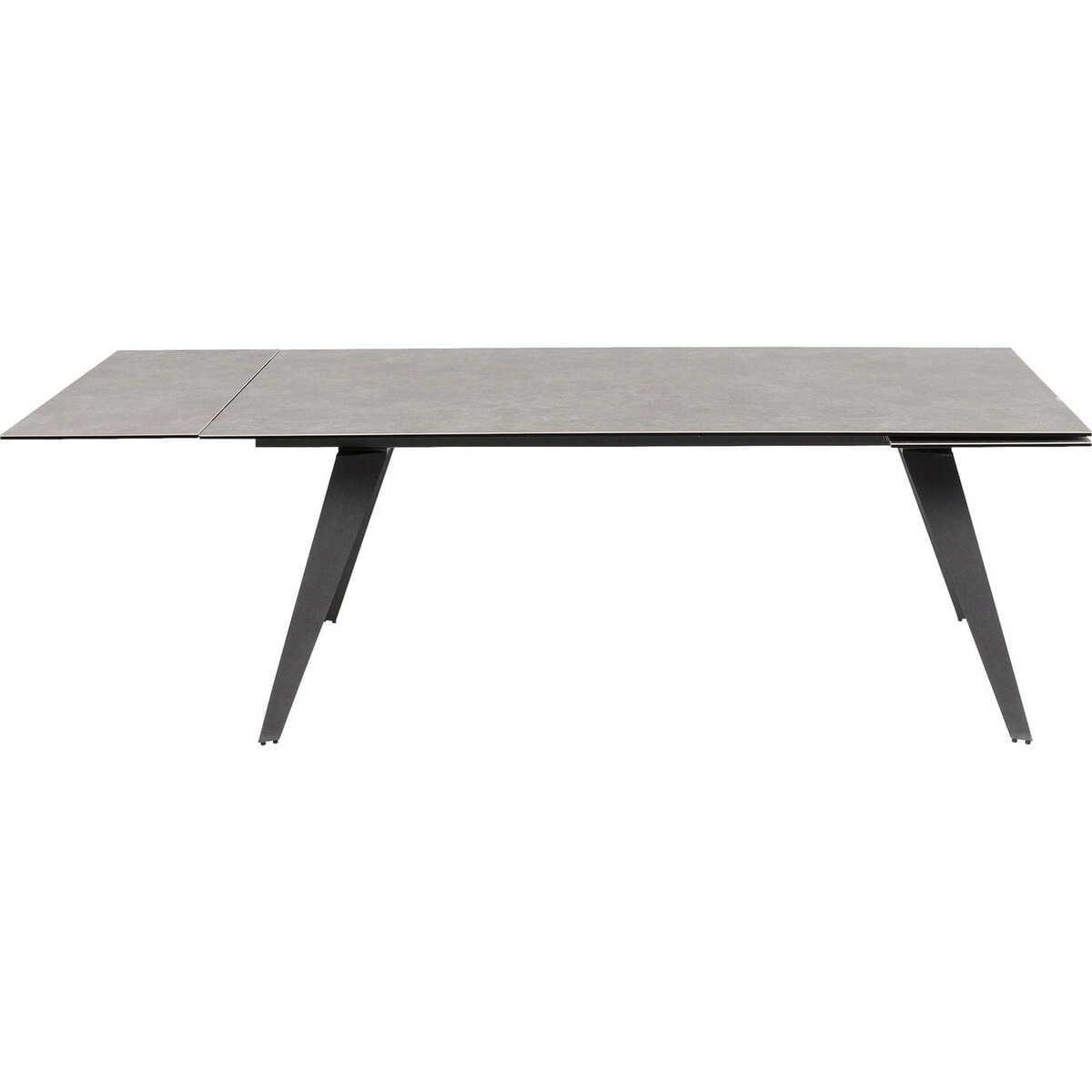KARE Design Table à rallonge Amsterdam Foncé 200(45+45)x100cm  