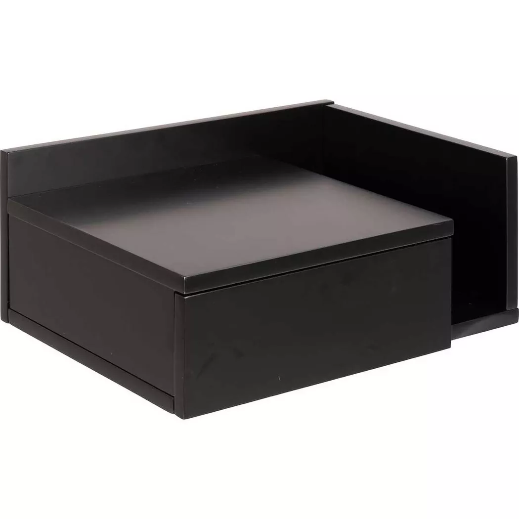 Ashlan Bedside Table in Black, Black