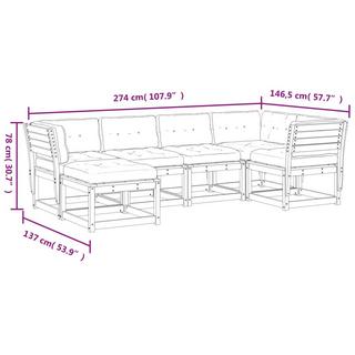 VidaXL Garten sofagarnitur imprägniertes kiefernholz  
