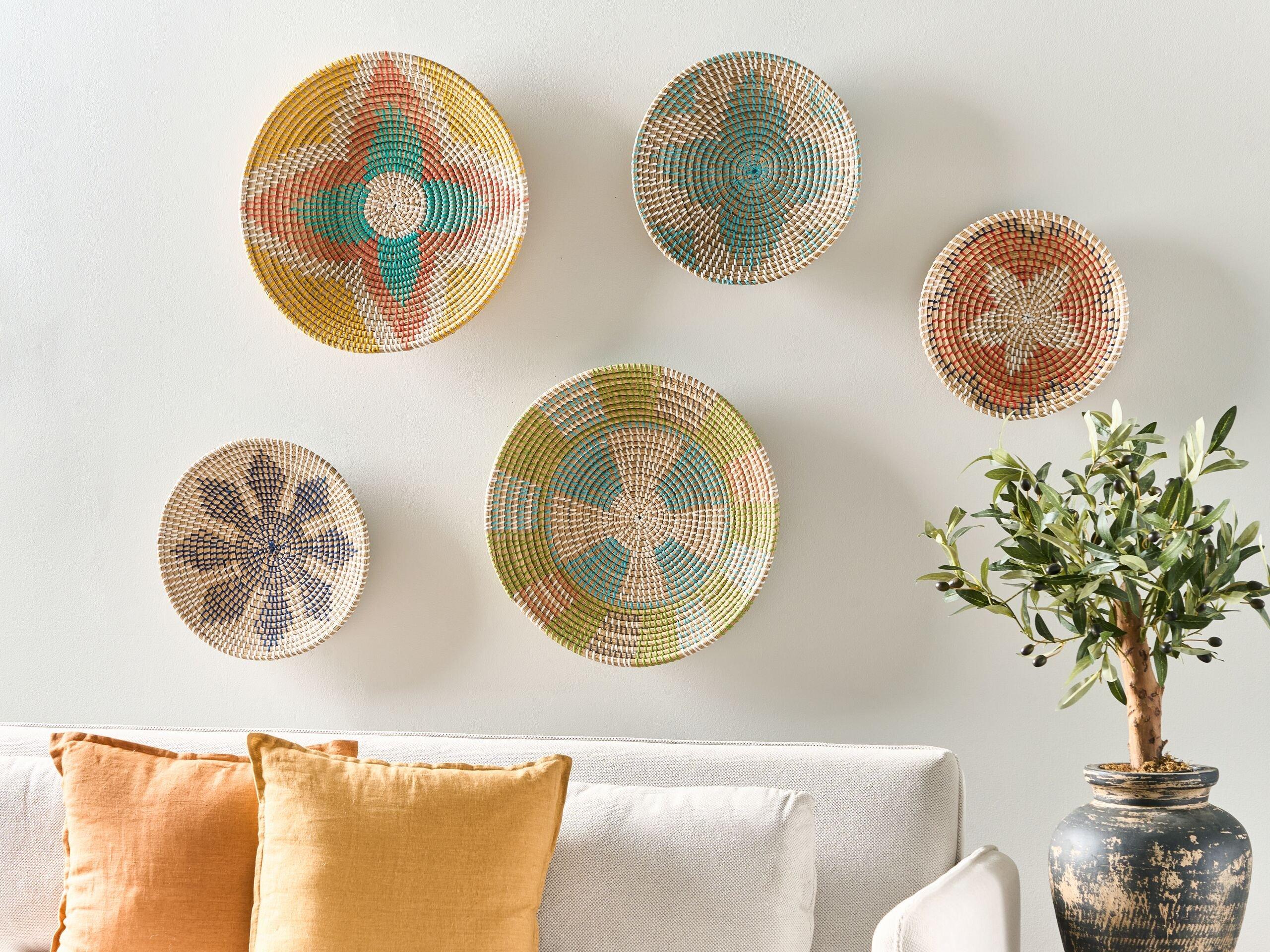 Beliani Set di decorazioni da appendere en Alghe marine Boho SONLA  