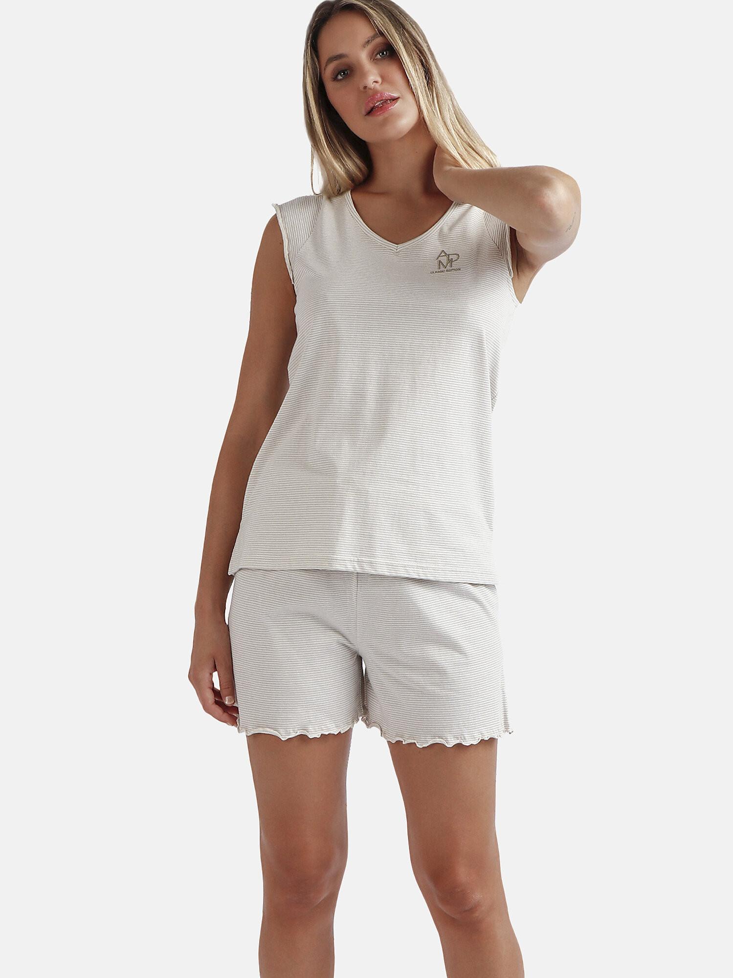 Image of Pyjama Hausanzug Shorts T-shirt Adm Edition Unisex Grau S