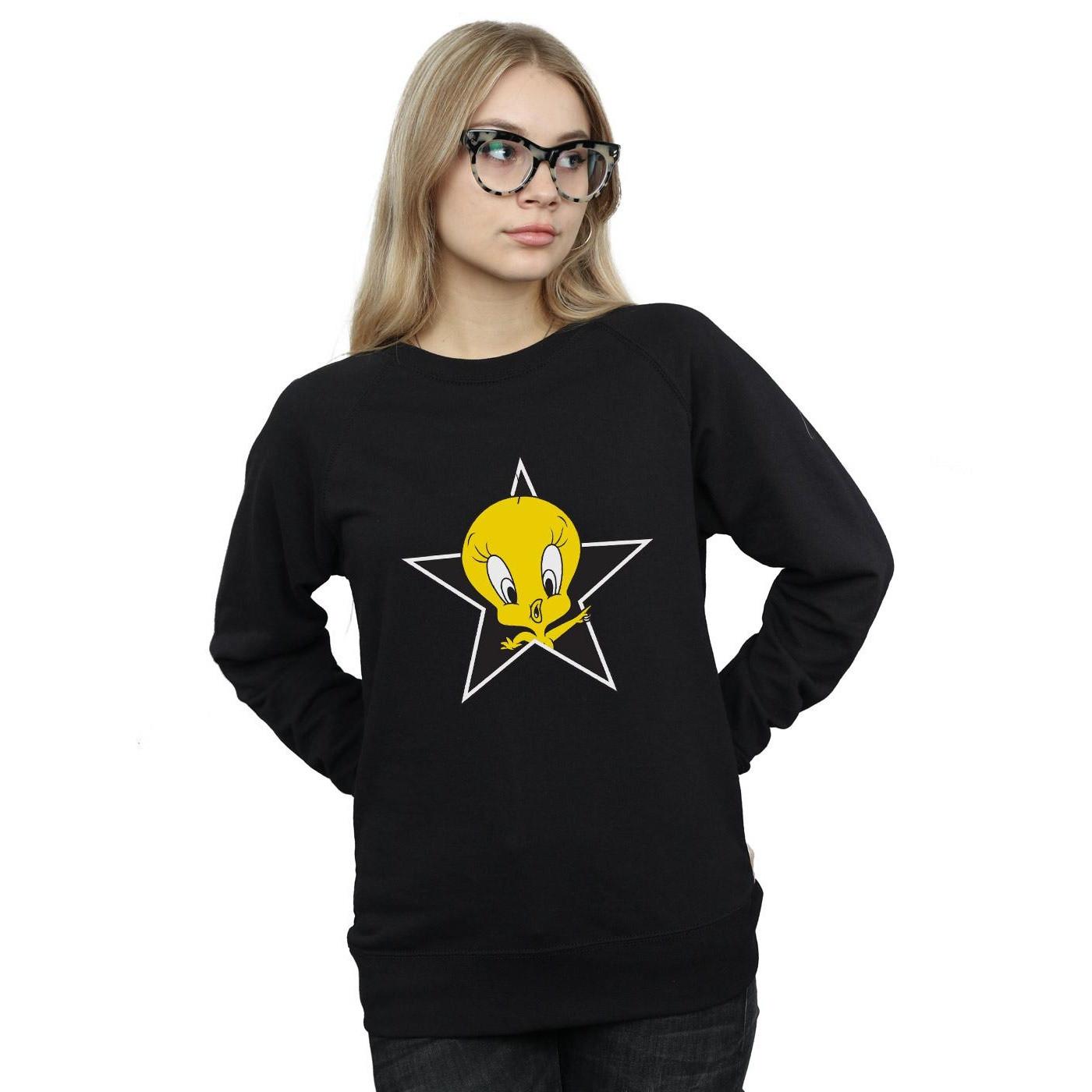 LOONEY TUNES  Tweety Pie Star Sweatshirt 