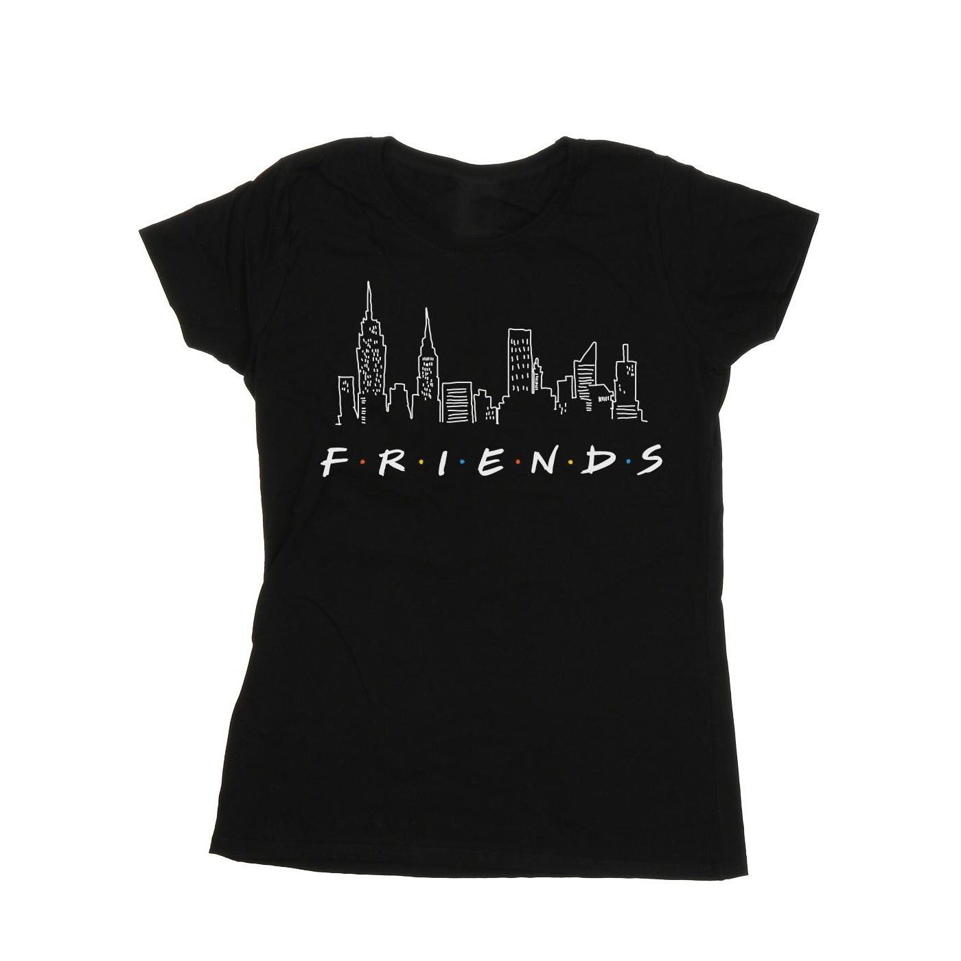 Image of Skyline Logo Tshirt Damen Schwarz S