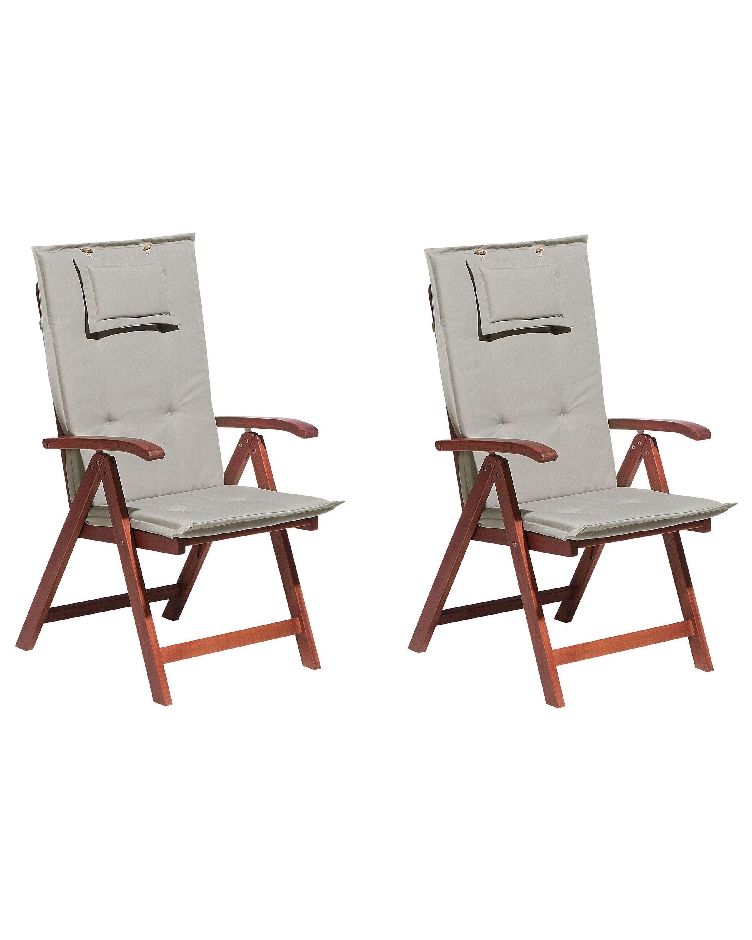 Image of Set mit 2 Stühlen aus Akazienholz Klassisch TOSCANA Set mit 2 Stühlen aus Akazienholz Klassisch TOSCANA