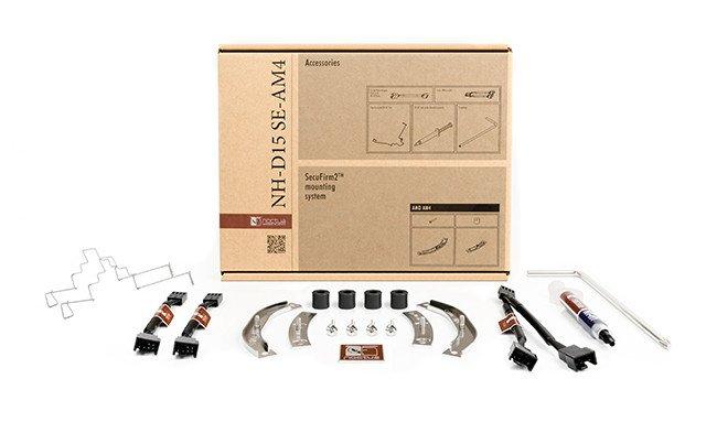 Noctua  NH-D15 SE-AM4 système de refroidissement d’ordinateur Processeur Refroidisseur Beige, Marron, Acier inoxydable 