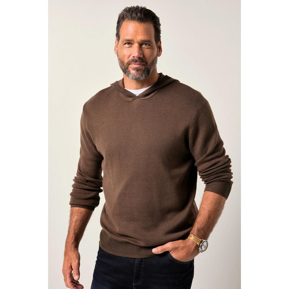 JP1880 Sweat-shirt à capuche maille toucher cachemire  