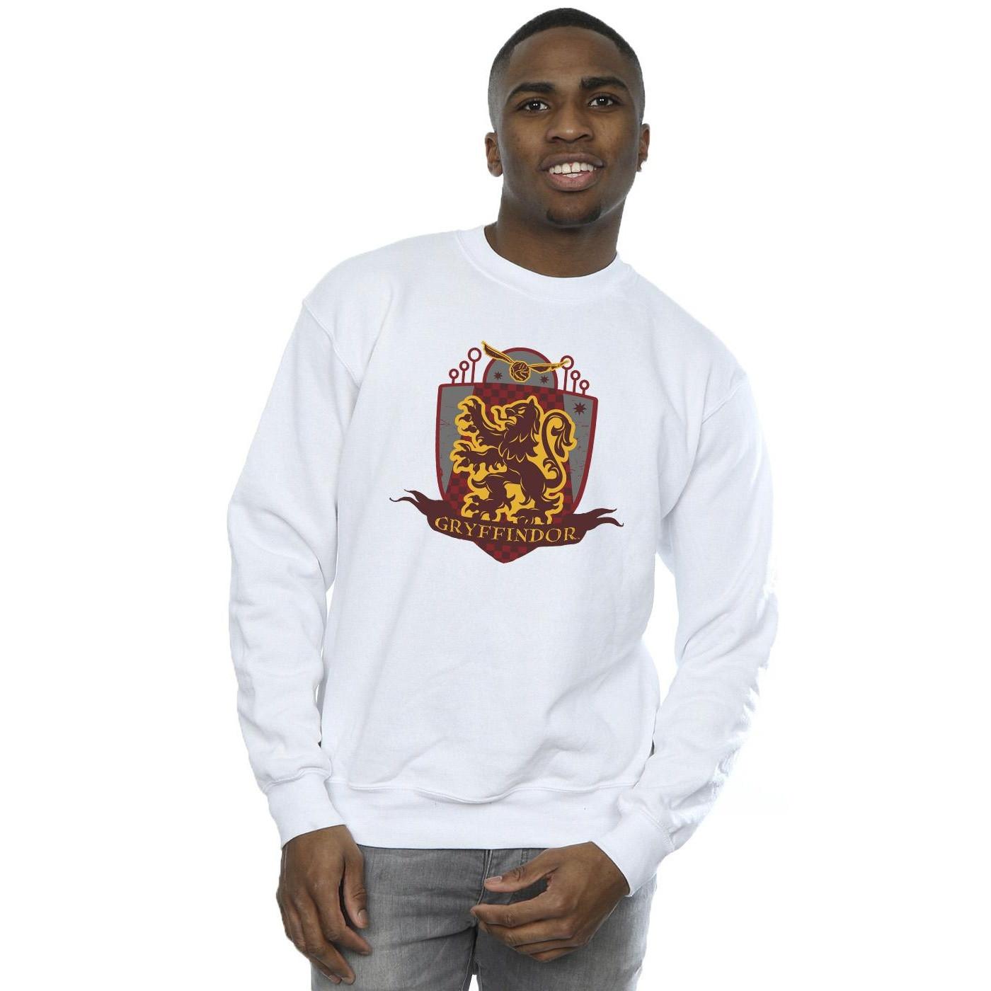 Harry Potter  Sweatshirt en coton avec insigne de poitrine de Gryffondor 