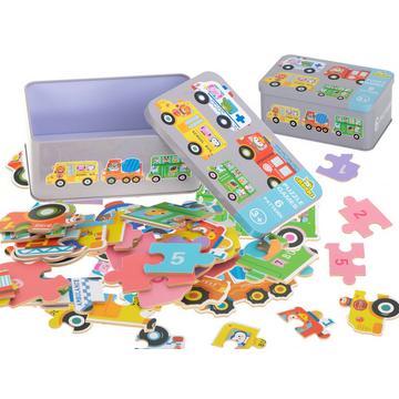 Puzzles aus der Dose, Fahrzeuge, 30 Puzzles