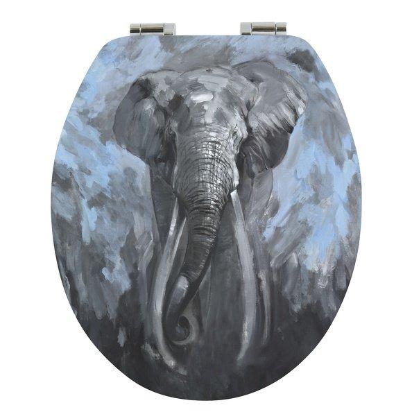 spirella Copriwater Legno ELEPHANT - Cerniere Acciaio ox  