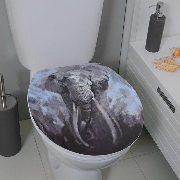 spirella Toilettensitz MDF ELEPHANT – Edelstahlscharniere  