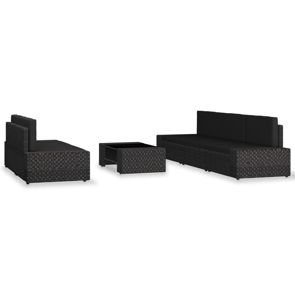 VidaXL Garten-lounge-set poly-rattan  