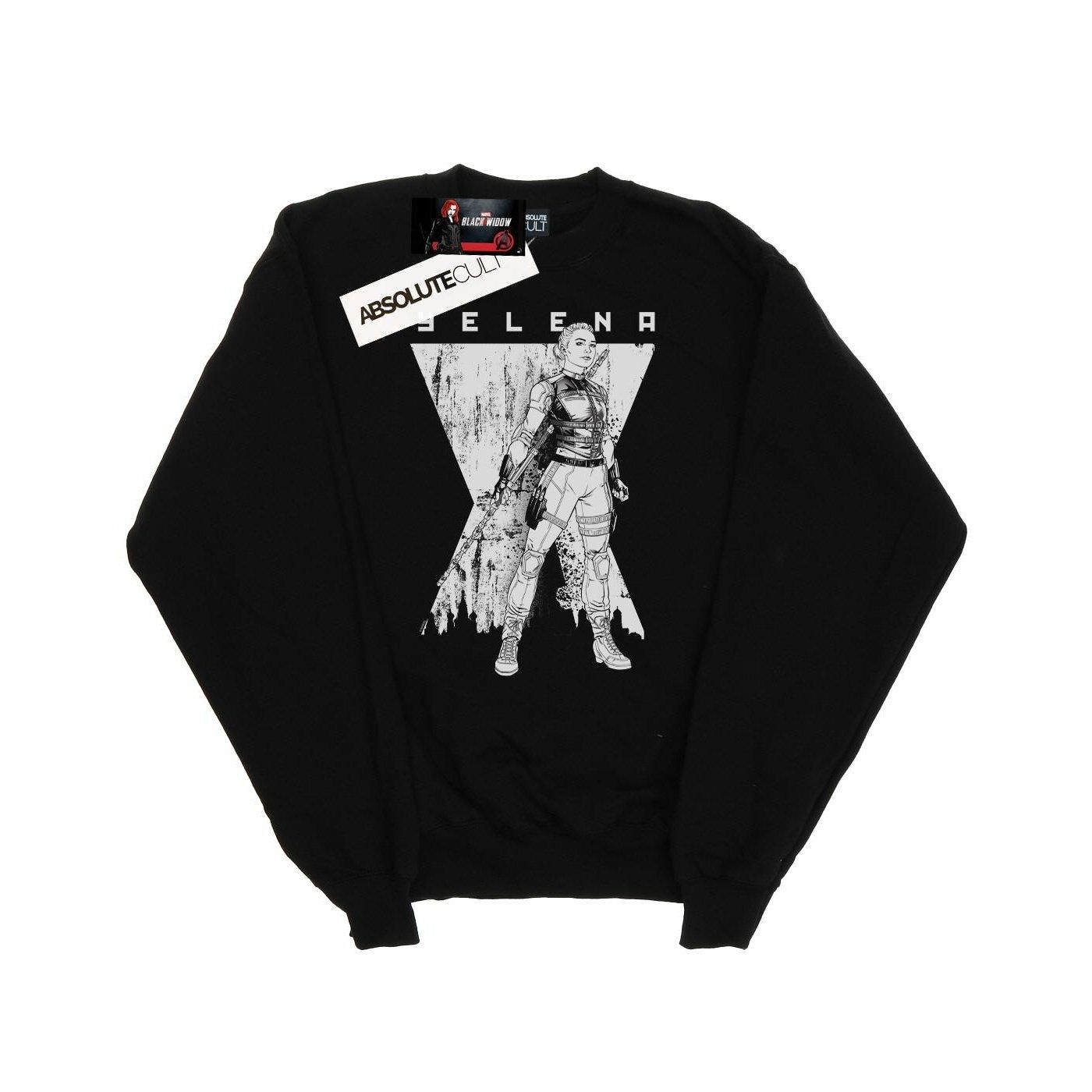 Image of Black Widow Movie Yelena Romanoff Mono Sweatshirt Unisex Schwarz 152-158