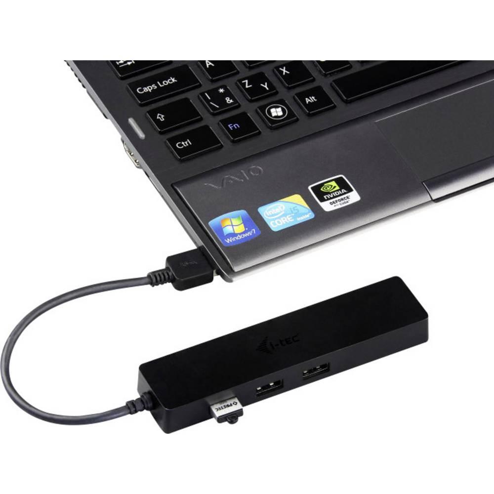 i-tec  USB 3 Slim hub 3 ports + adaptateur Gigabit Ethernet 