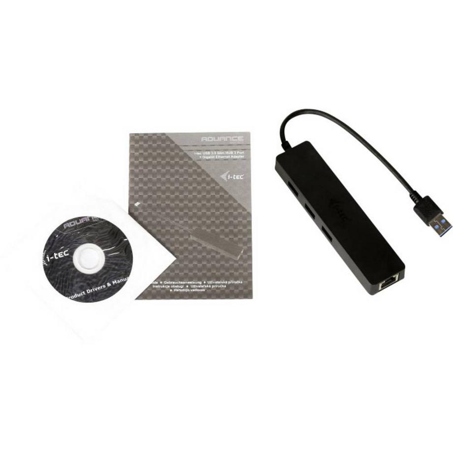 i-tec  USB 3 Slim HUB 3 Port + Gigabit Ethernet Adapter 