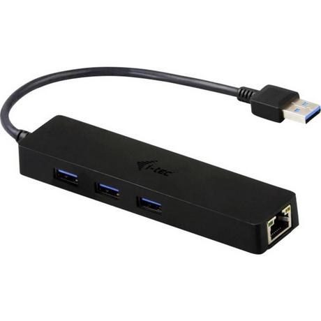 i-tec  USB 3 Slim hub 3 ports + adaptateur Gigabit Ethernet 