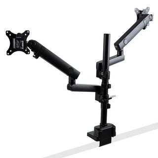 STARTECH.COM  Dual Monitor Halter für Tischmontage - Flexible Monitorarm für 2x VESA Monitore bis zu 32 Zoll(8kg) - Vertikal Stapelbare Arme - Höhenverstelbar/Schwenkbar - Klemme/Tülle 