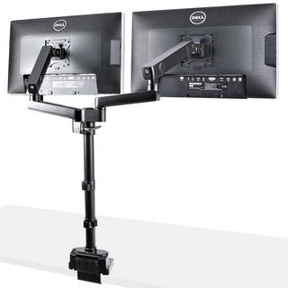 STARTECH.COM  Dual Monitor Halter für Tischmontage - Flexible Monitorarm für 2x VESA Monitore bis zu 32 Zoll(8kg) - Vertikal Stapelbare Arme - Höhenverstelbar/Schwenkbar - Klemme/Tülle 