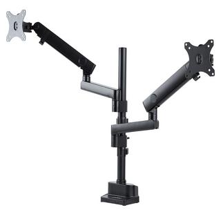 STARTECH.COM  Dual Monitor Halter für Tischmontage - Flexible Monitorarm für 2x VESA Monitore bis zu 32 Zoll(8kg) - Vertikal Stapelbare Arme - Höhenverstelbar/Schwenkbar - Klemme/Tülle 