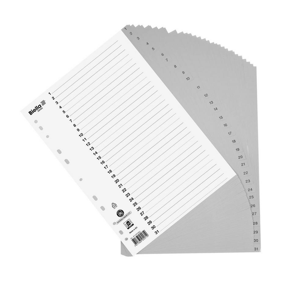 Biella BIELLA Register PP grau A4 471431.00 1-31  