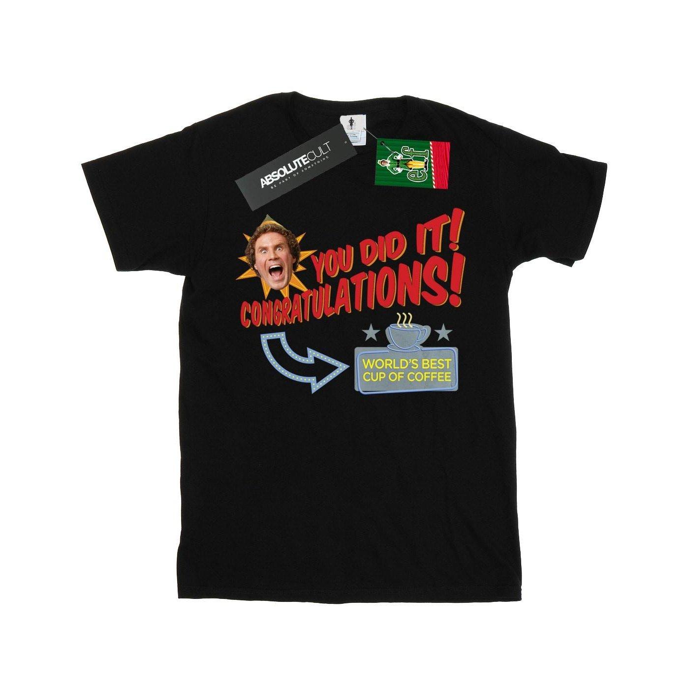 Image of World's Best Coffee Tshirt Mädchen Schwarz 128