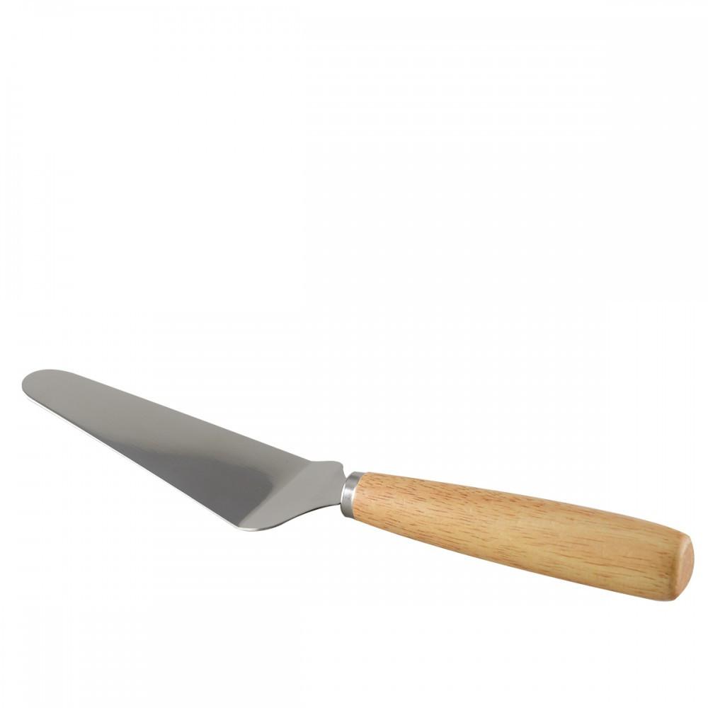 Image of Tortenheber Aus Gebürstetem Edelstahl Mit Holzgriff Unisex ONE SIZE