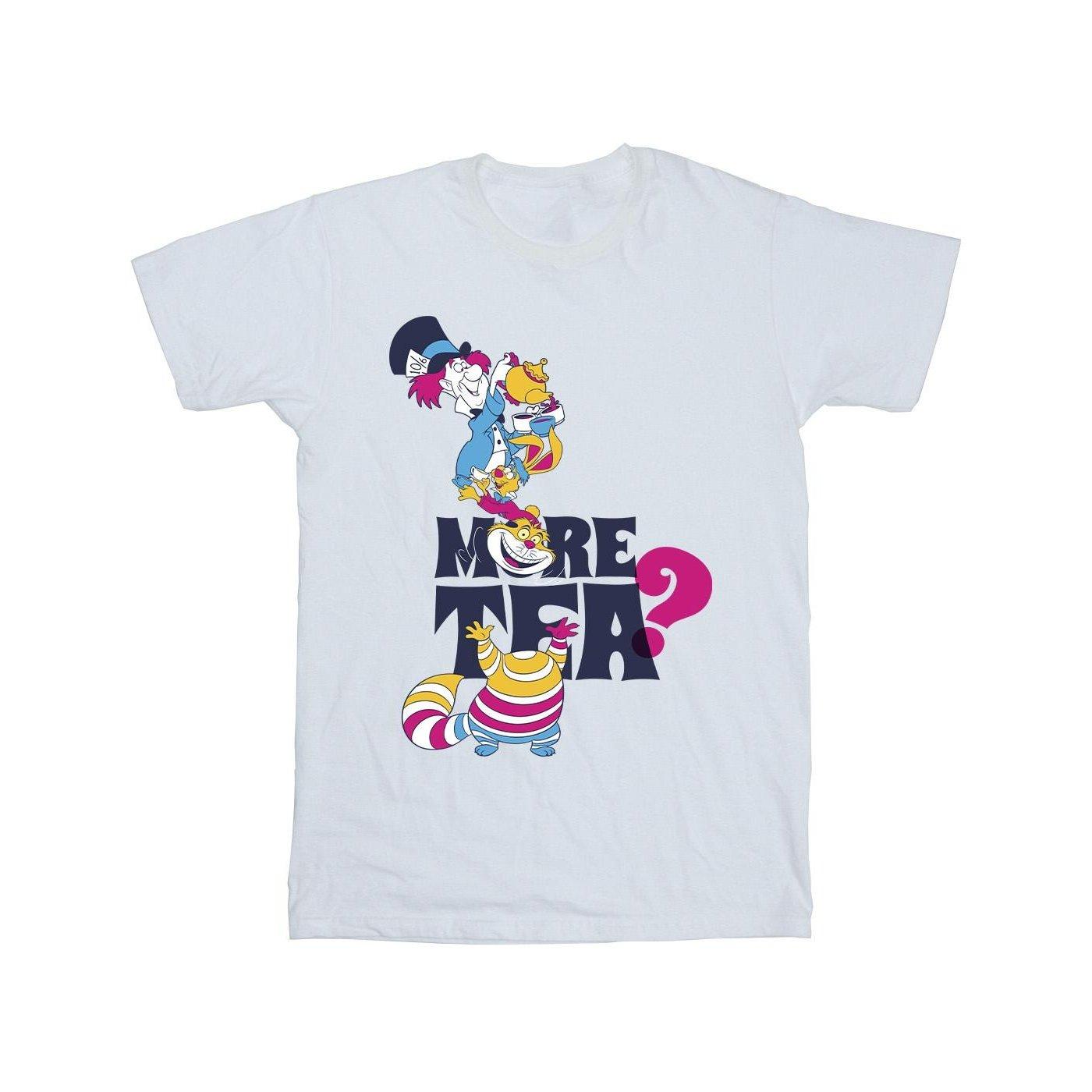 Image of Alice In Wonderland More Tea Tshirt Herren Weiss 5XL